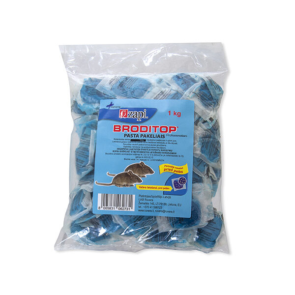 Broditop pasta graužikų nuodai 1 kg