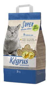 Natūralus biokraikas katėms KĖGRUS 3 KG