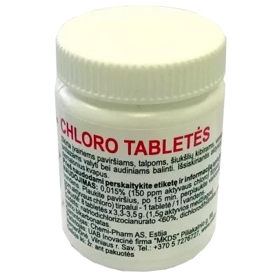 Chloro tabletės, 8 vnt.