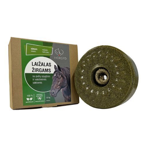 Laižalas žirgams su pušų spygliais HORSYD, 1,8 kg