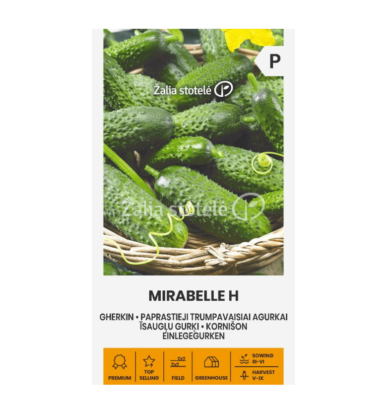 AGURKAI PAPRASTIEJI TRUMPAVAISIAI MIRABELLE H