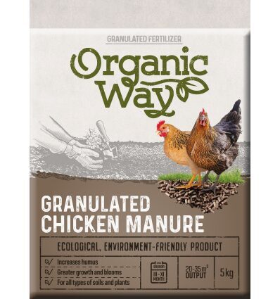 ORGANIC WAY GRANULIUOTAS VIŠTŲ MĖŠLAS 5 KG