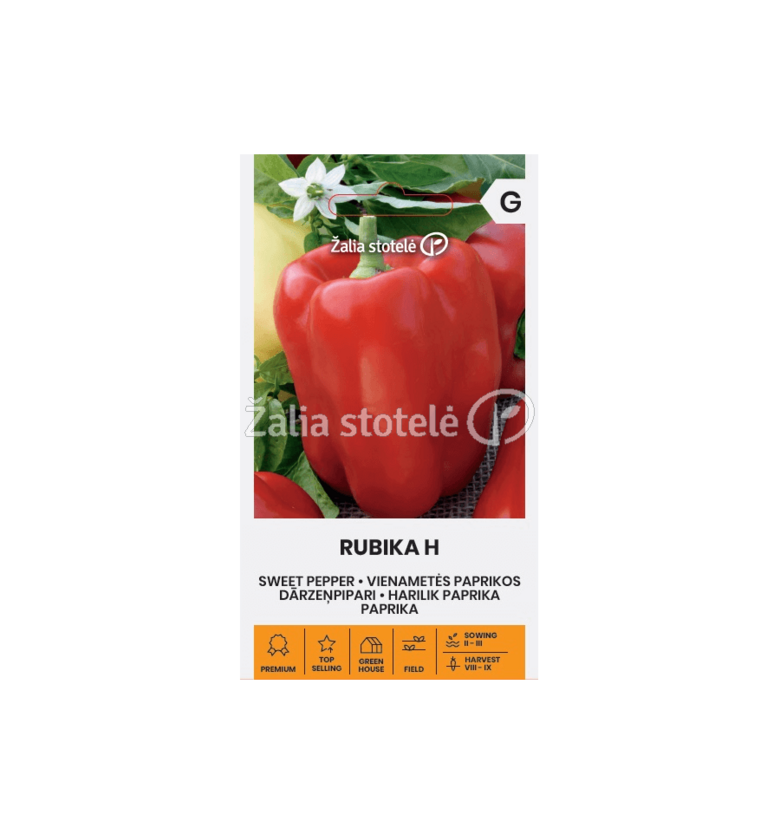 PAPRIKOS VIENAMETĖS RUBIKA H