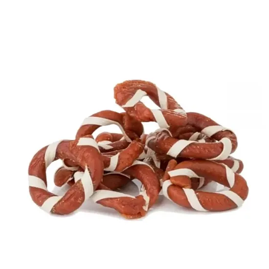 Hau&Miau ėrienos žiedai apsukti žuvimi, 500 g