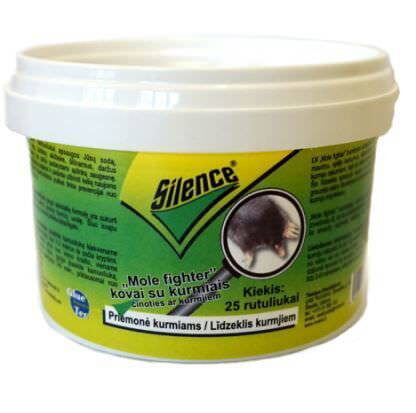 Kurmių naikinimo priemonė SILENCE, 25 vnt
