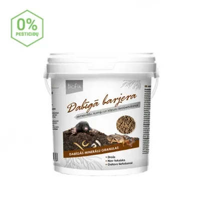 BIOFIX STOPPER natūralus barjeras kurmių, kurklių, spragšio kontrolei, 1 kg