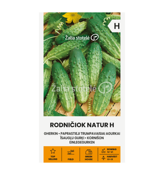 AGURKAI PAPRASTIEJI TRUMPAVAISIAI RODNIČIOK NATUR H