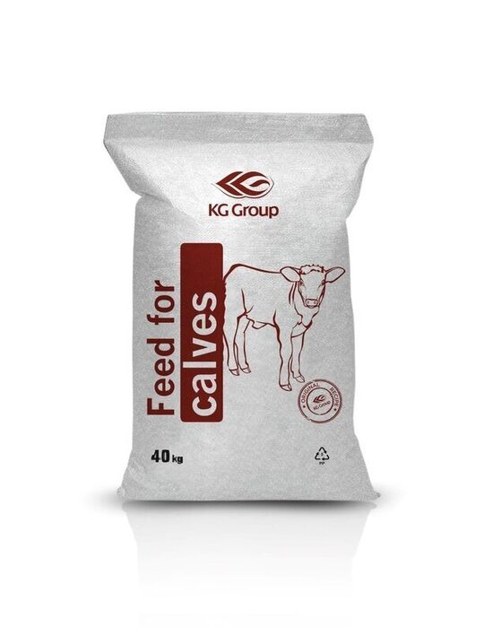 Kombinuotasis pašaras: pašaro papildas veršeliams I periodas ( 3 - 6 mėn.), 40 kg