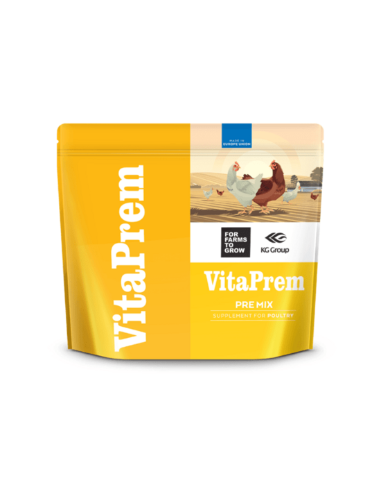 Vitamininis mineralinis papildas VITAPREM dėsliųjų veislių suaugusioms vištoms. Įterpimo norma 2%, 3kg